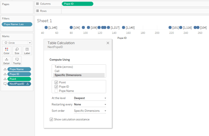7 point, pope id calc